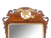 A George III Parcel Gilt Mahogany Mirror