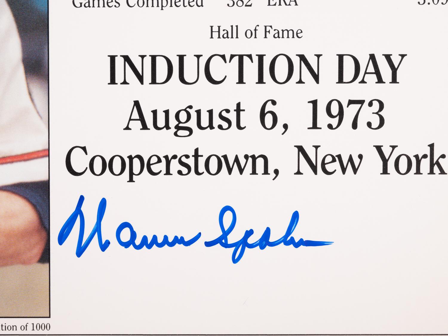 A Group of Warren Spahn and Johnny Sain Signed Autograph Items (Beckett Authentication Services BAS Certified),