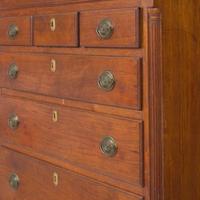 A Federal walnut tall chest of drawers Montgomery County, Pennsylvania, late 18th century