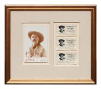 Set of Framed Buffalo Bill Memorabilia