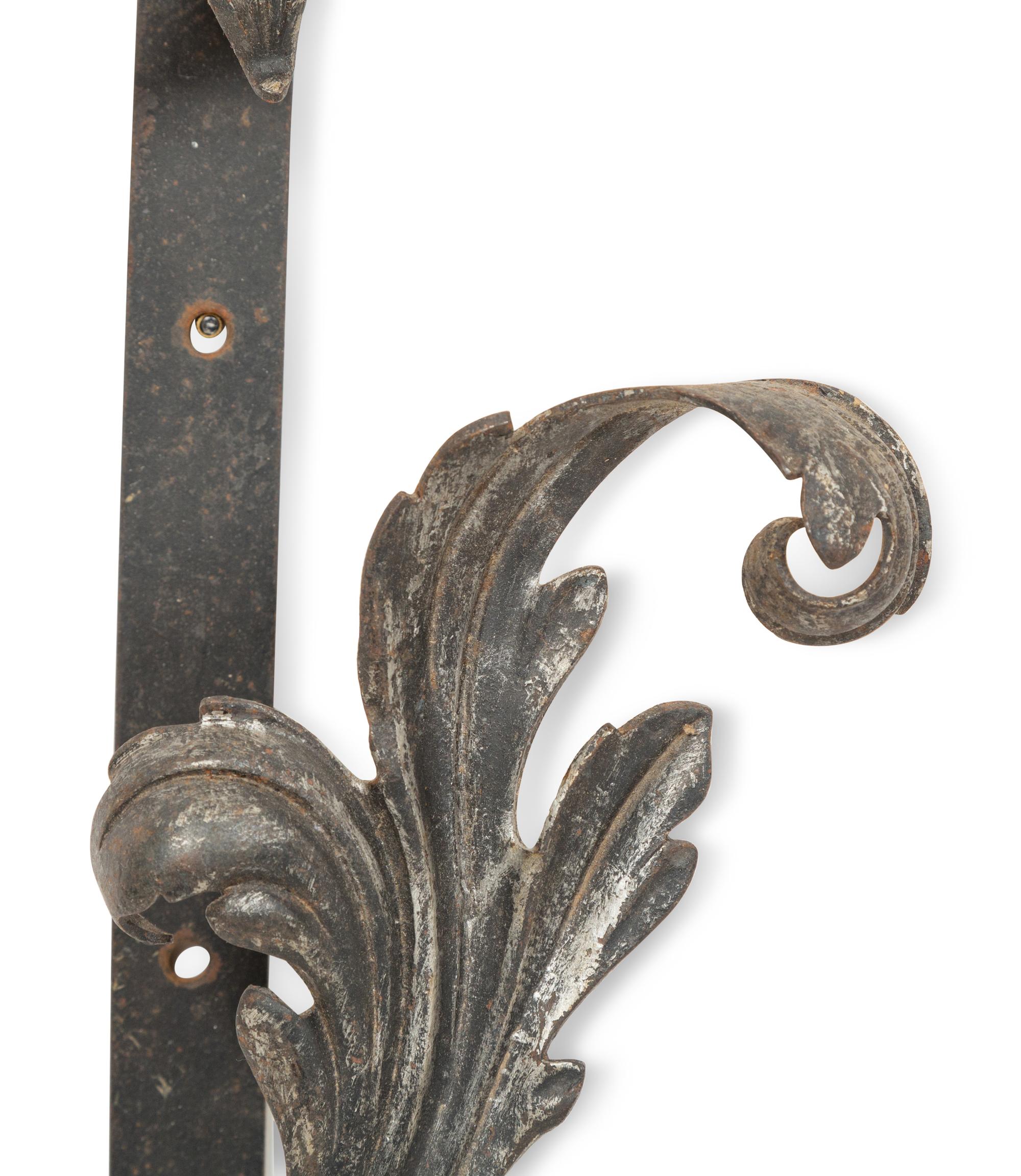 Two Pairs of Wrought Iron Curtain Tiebacks