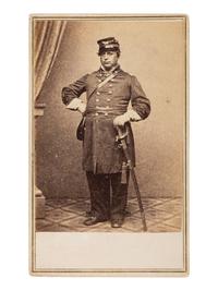 [CIVIL WAR - GETTYSBURG]. CDV of General Thomas A. Rowley as colonel. New York: E. & H. T Anthony, ca 1861.