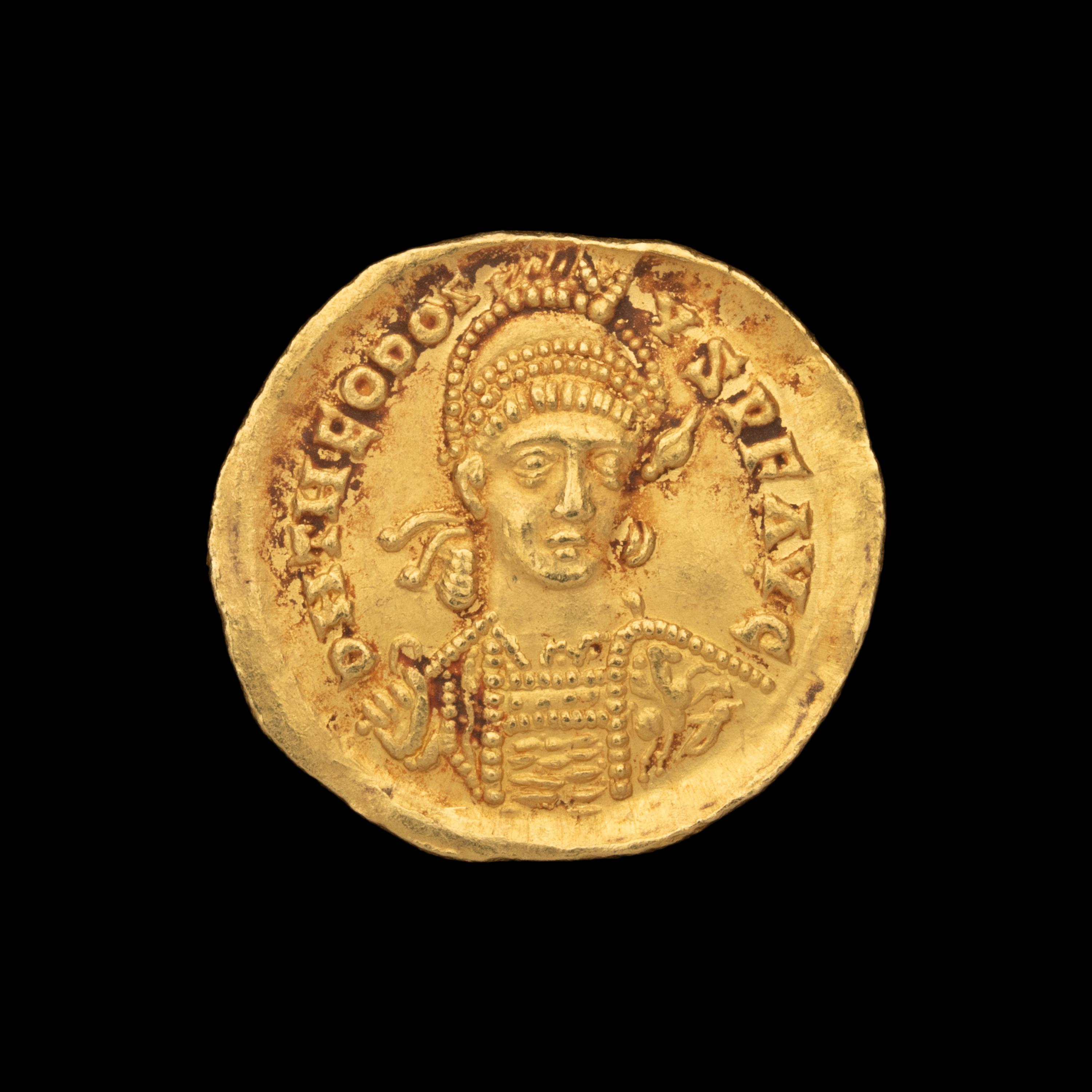 [ANCIENTS] EASTERN ROMAN EMPIRE. Theodosius II (408-420 BC). Av Solidus (4.5g, 21mm)