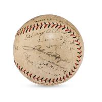 A 1923 Cincinnati Reds Team Signed Autograph Baseball (Beckett Authentication Services Letter of Authenticity)