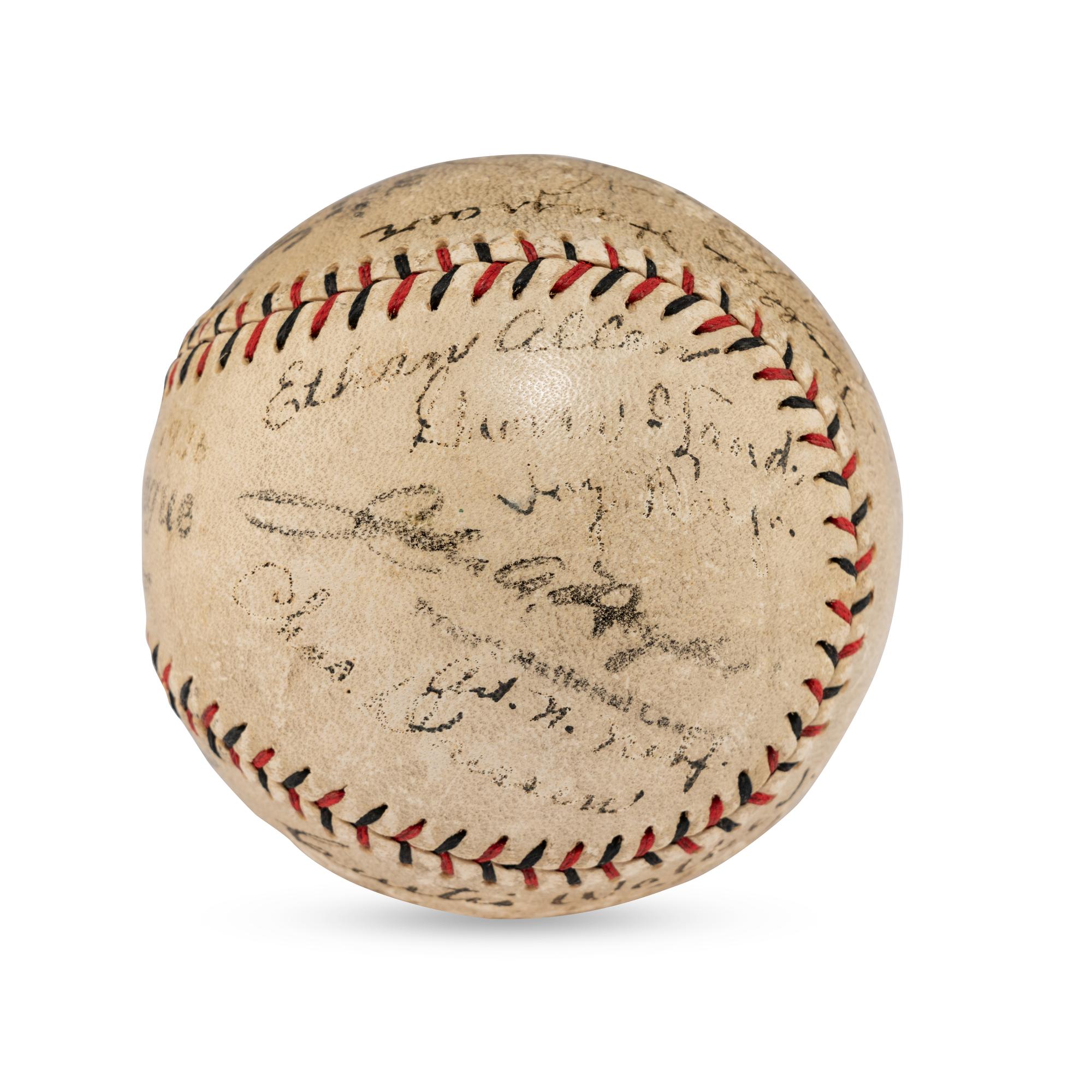 A 1923 Cincinnati Reds Team Signed Autograph Baseball (Beckett Authentication Services Letter of Authenticity)