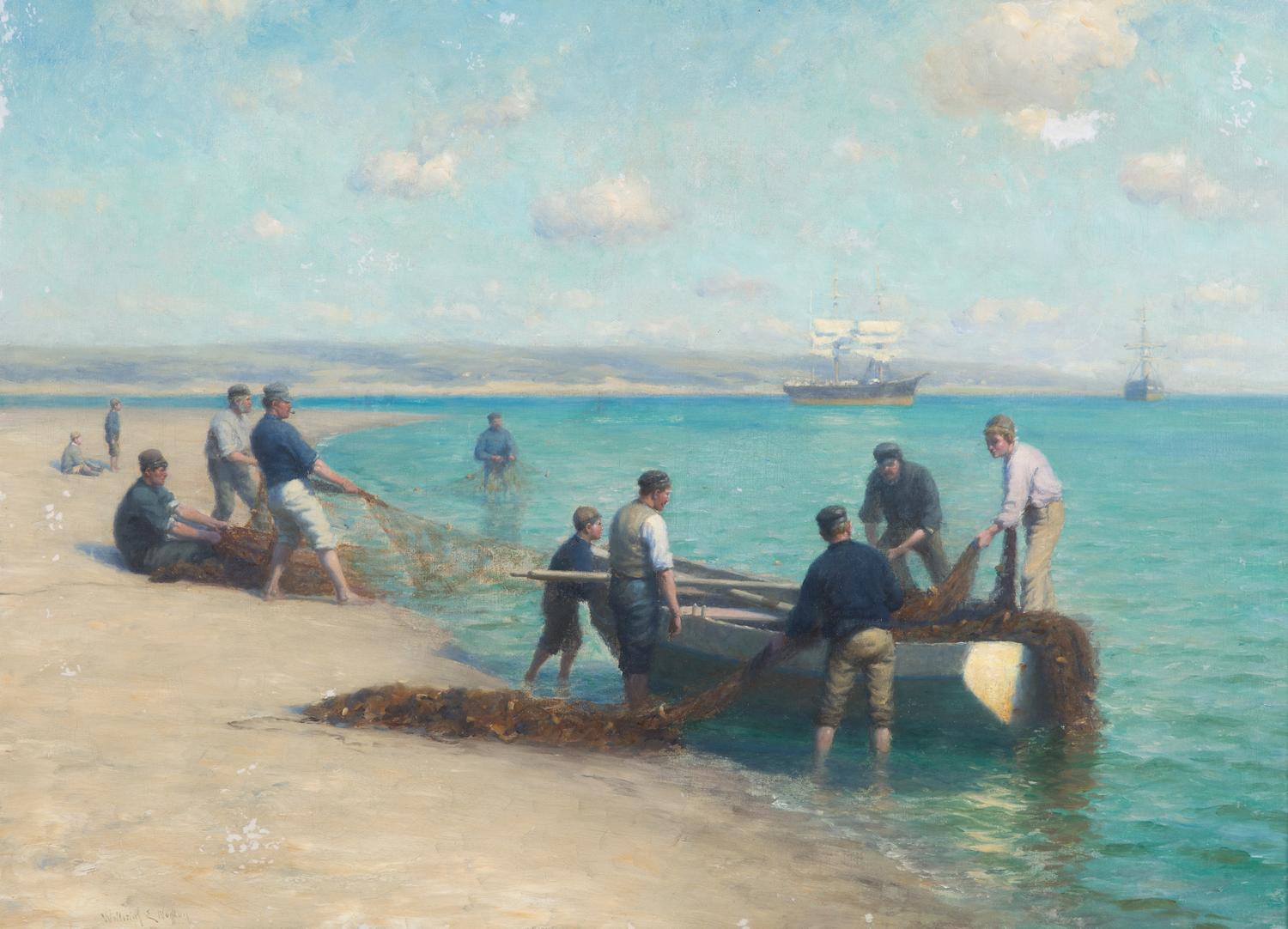 Fishermen at the Beach