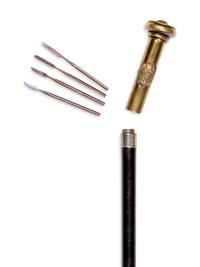 An English Brass Mounted 'Royal Medical Core' Walking Stick