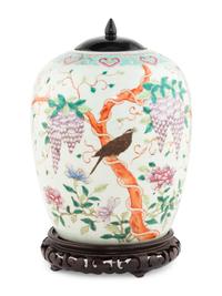 A Chinese Famille Rose Porcelain Jar
