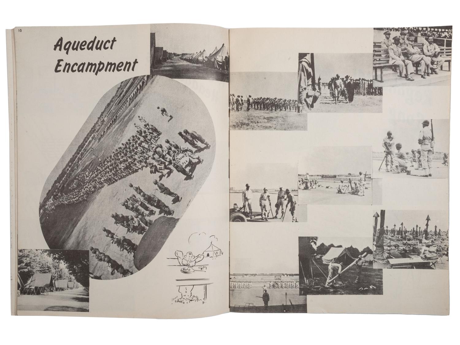 [WORLD WAR II]. On Guard! Regimental history of the 372nd Infantry. 1944.