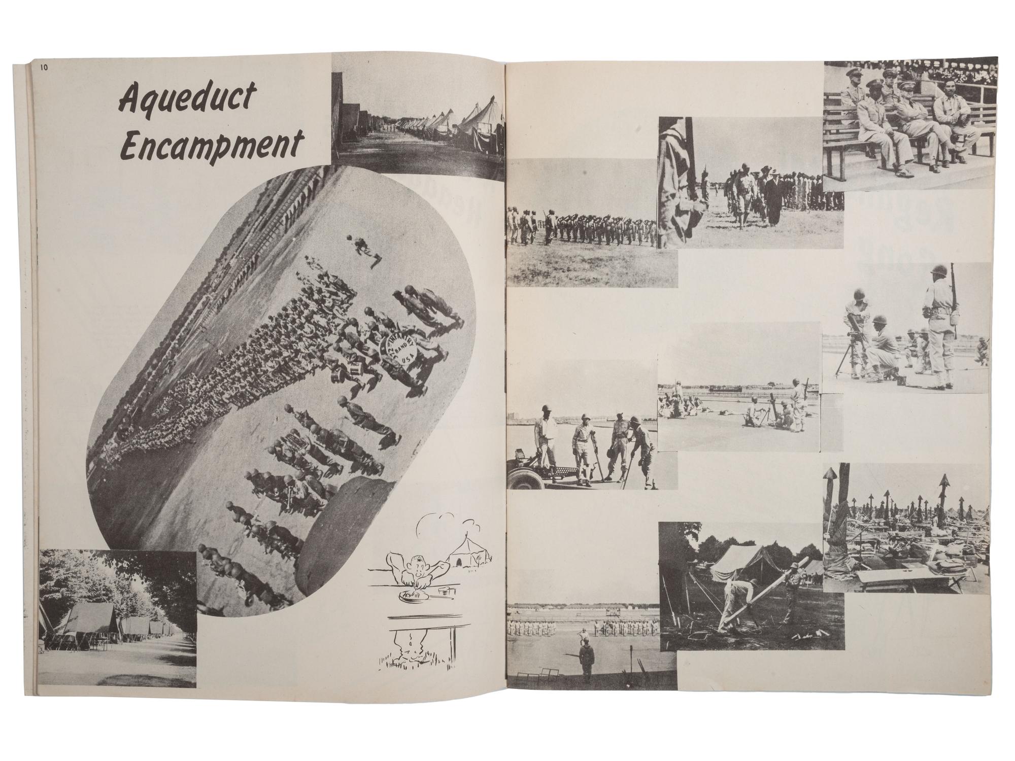 [WORLD WAR II]. On Guard! Regimental history of the 372nd Infantry. 1944.
