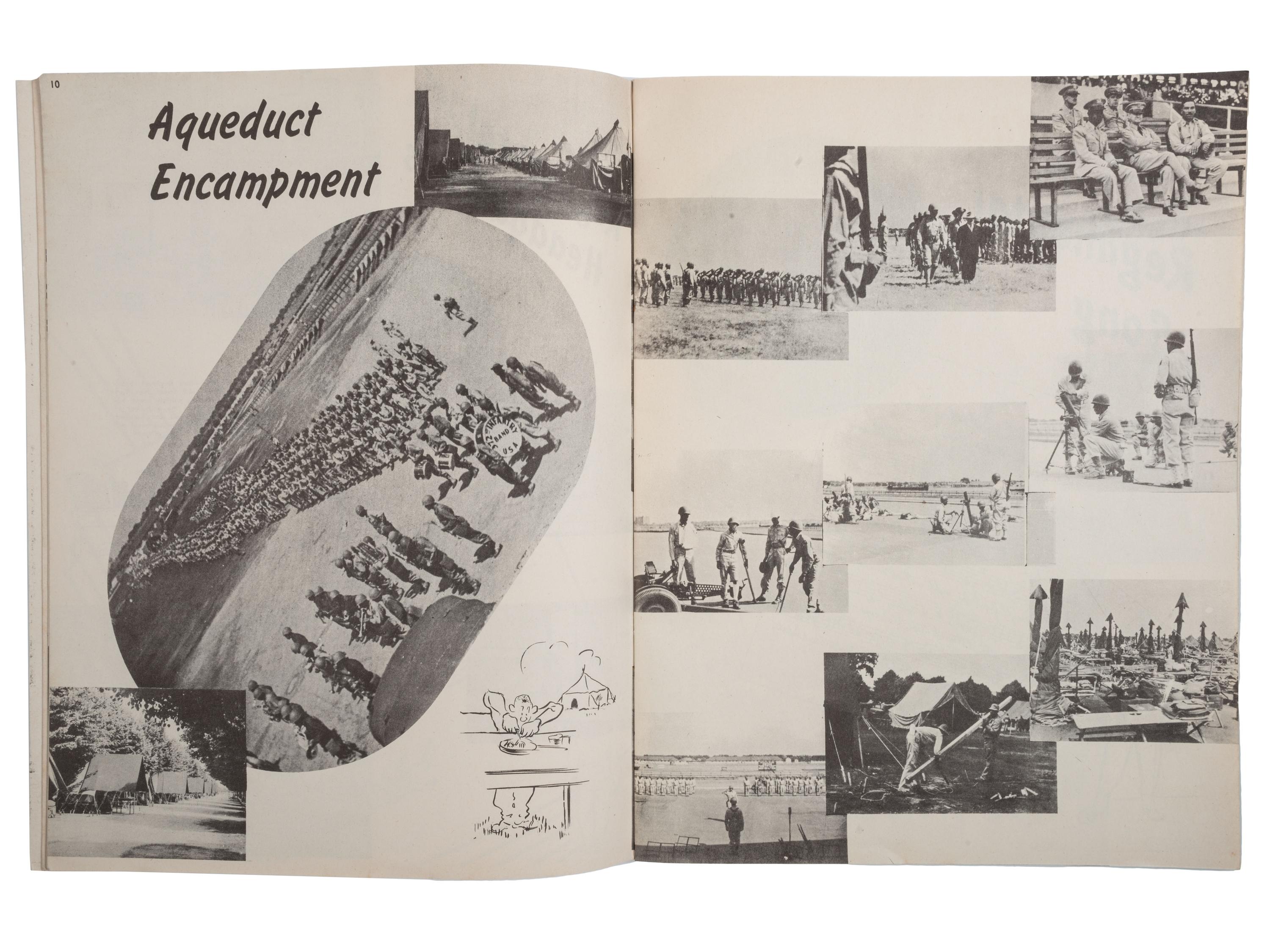 [WORLD WAR II]. On Guard! Regimental history of the 372nd Infantry. 1944.