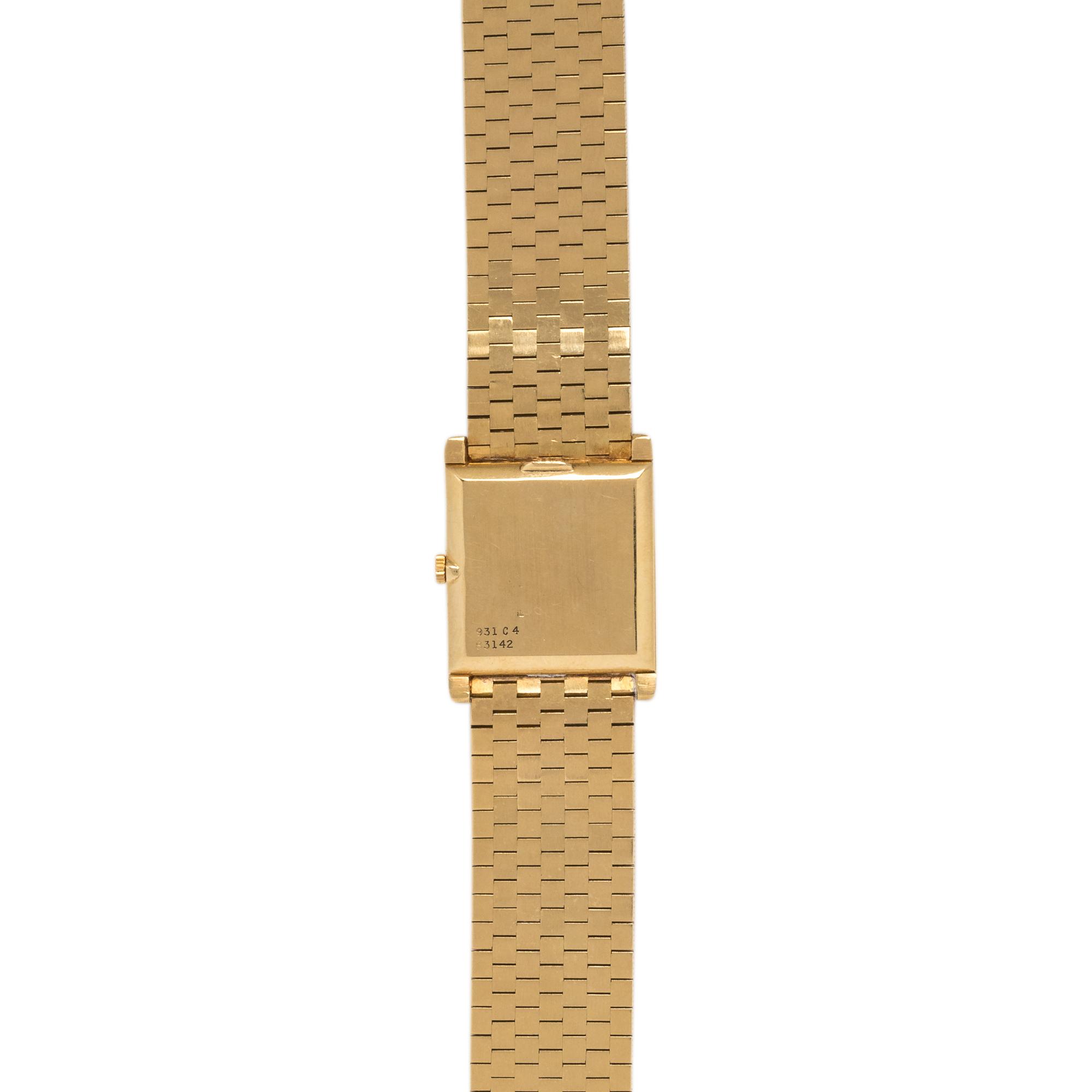 PIAGET, 18K YELLOW GOLD WRISTWATCH
