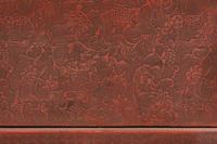 A Carved Red Lacquer Sword Stand