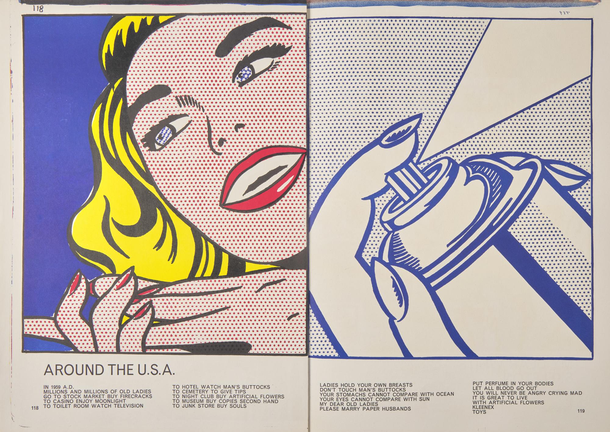 [Art] [Warhol, Andy, and Roy Lichtenstein, and Robert Rauschenberg, et al.] Ting, Walasse. One Cent Life