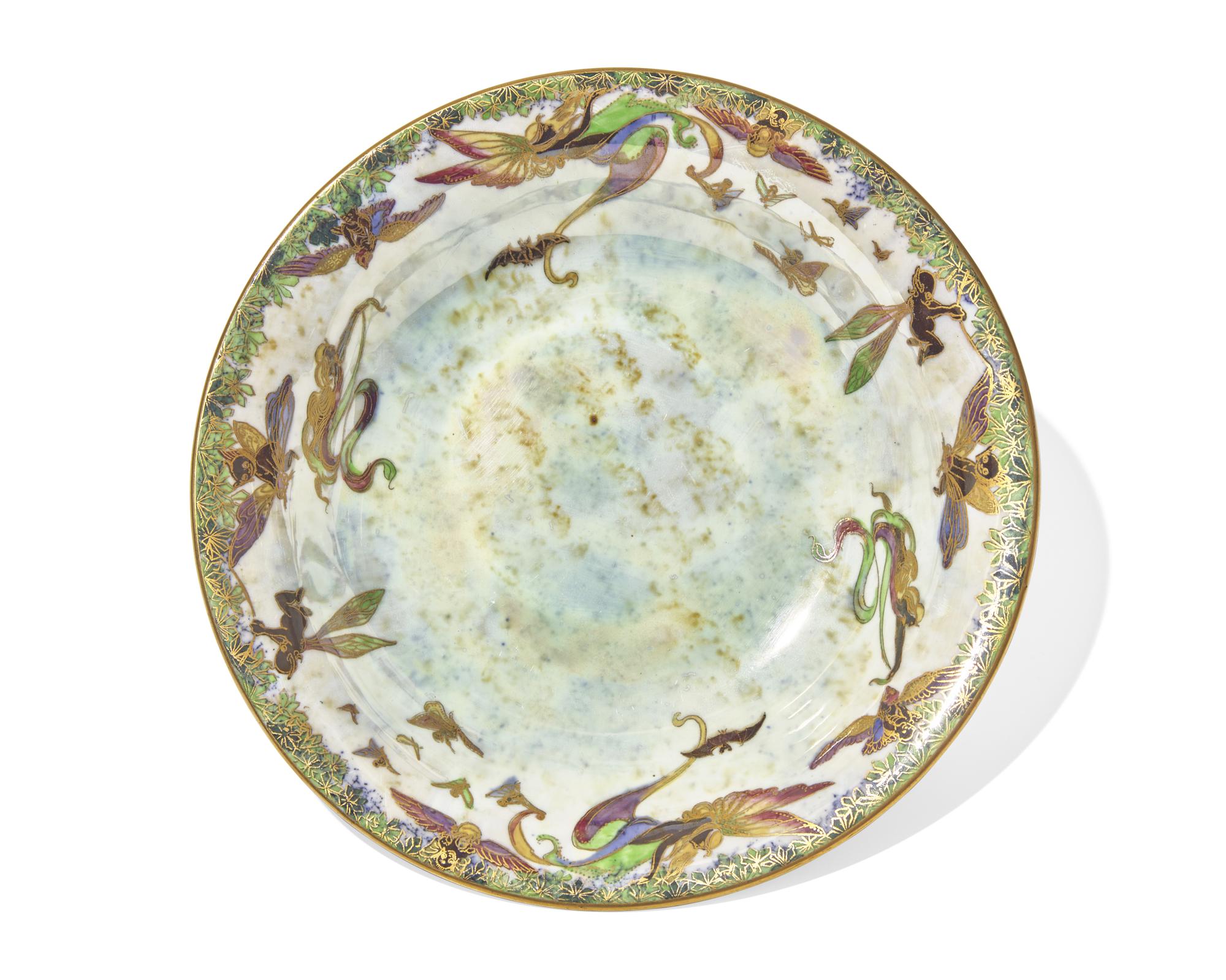 A Wedgwood Fairyland Lustreware 'Floating Fairies' Bowl