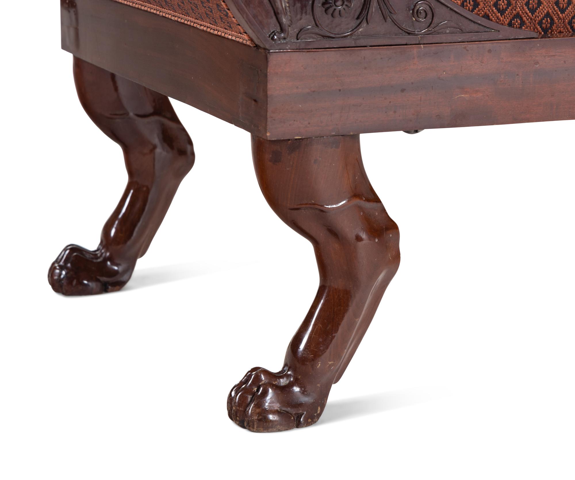A Consulat Mahogany Lit de Repos