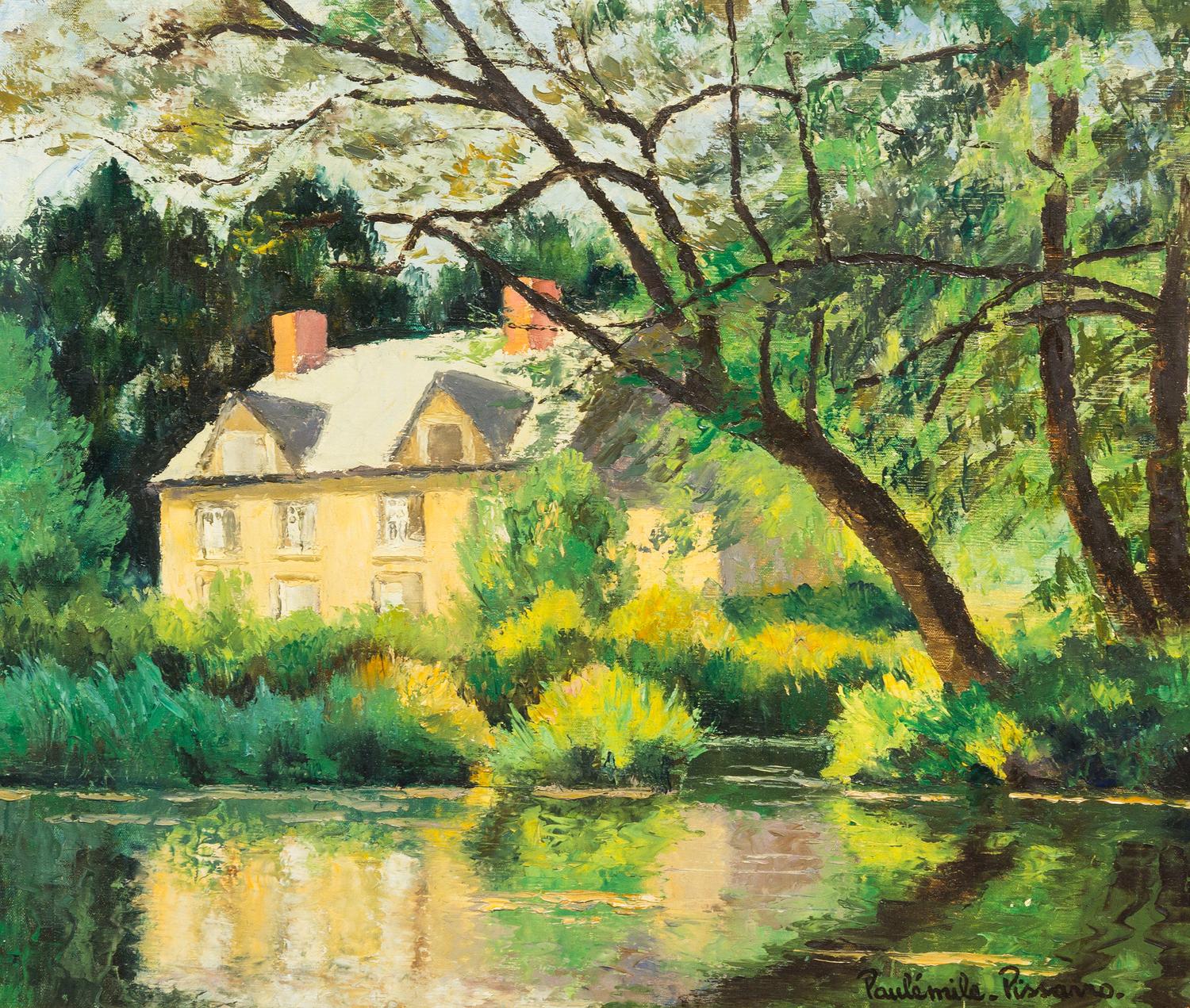 Paul Emile Pissarro, (French, 1884-1972), Maison sur la bord de la riviere