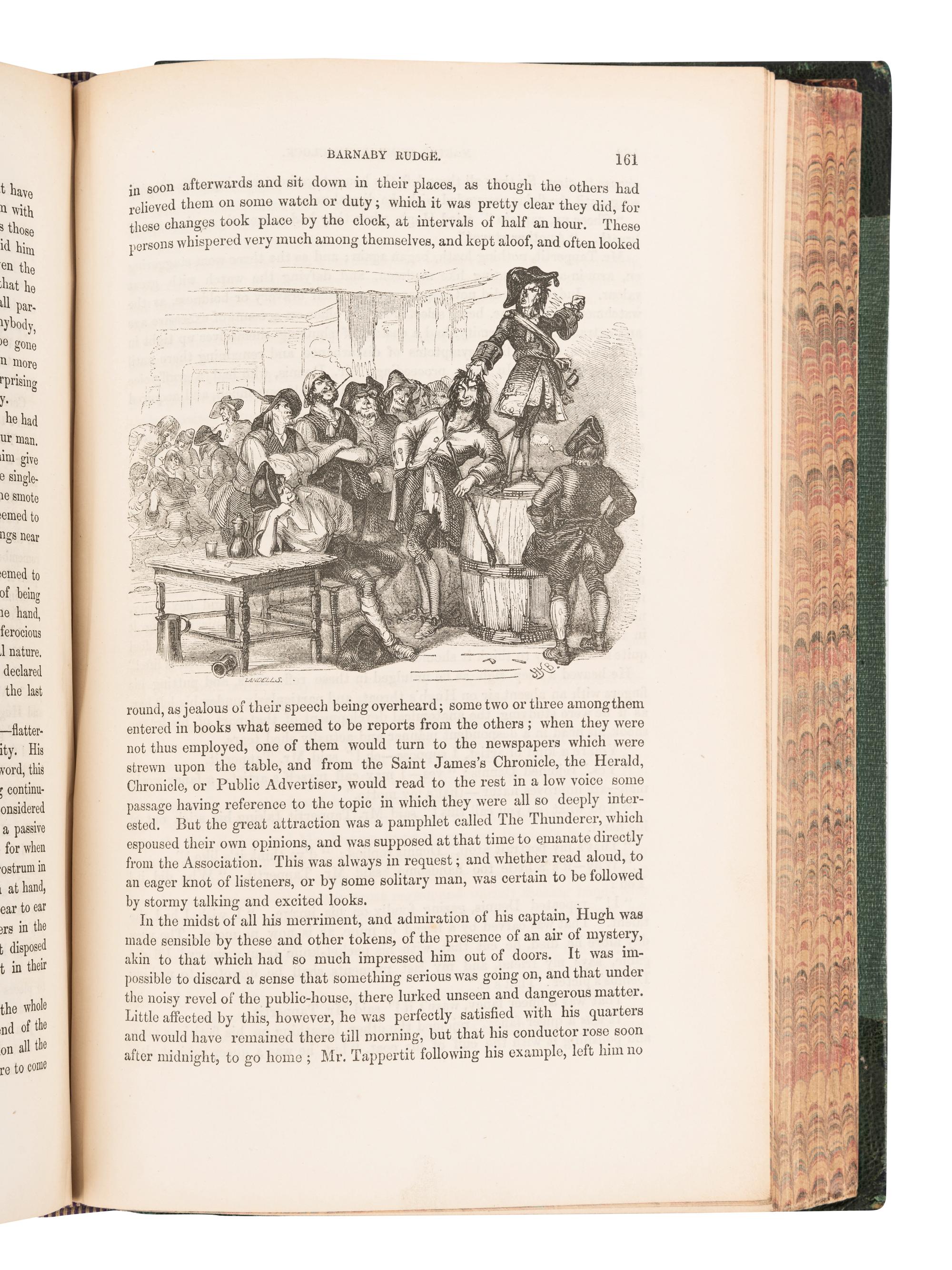 DICKENS, Charles (1812-1870). Master Humphrey's Clock . London: Chapman and Hall, 1840-1841.