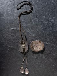 Matching Silver, Turquoise, and Coral Spiderweb Bolo Tie and Belt Buckle