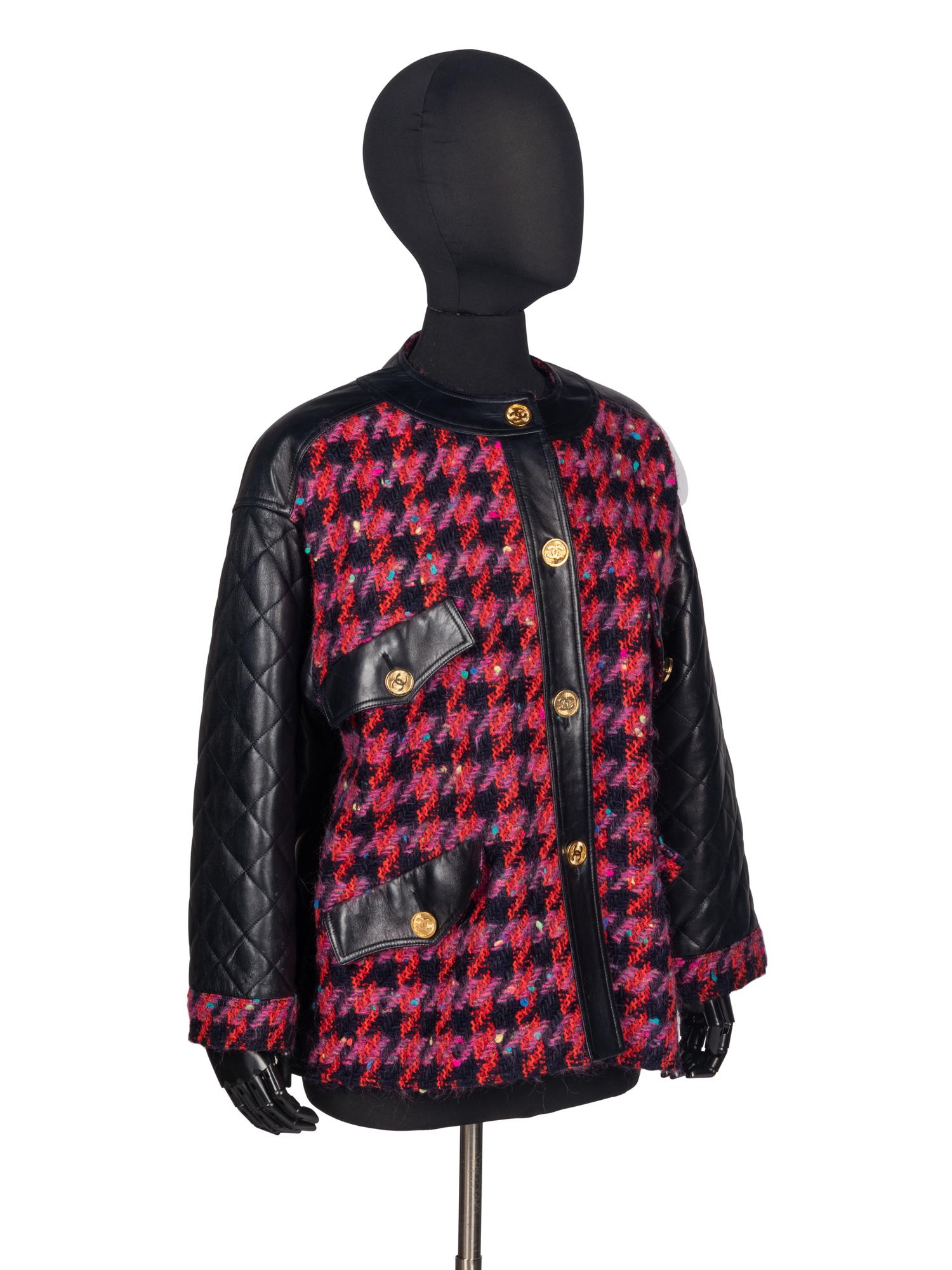 Chanel Tweed & Leather Jacket, 1990