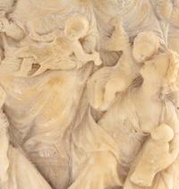 A Continental Carved Marble Relief Plaque