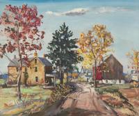 Walter Emerson Baum (American, 1884-1956) - Majestic Barn
