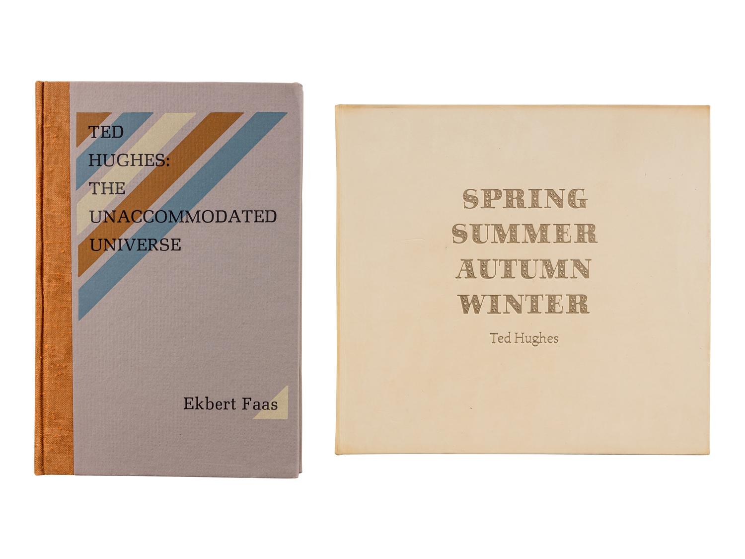 HUGHES, Ted (1930-1998). Spring Summer Autumn Winter. London: The Rainbow Press, 1973.