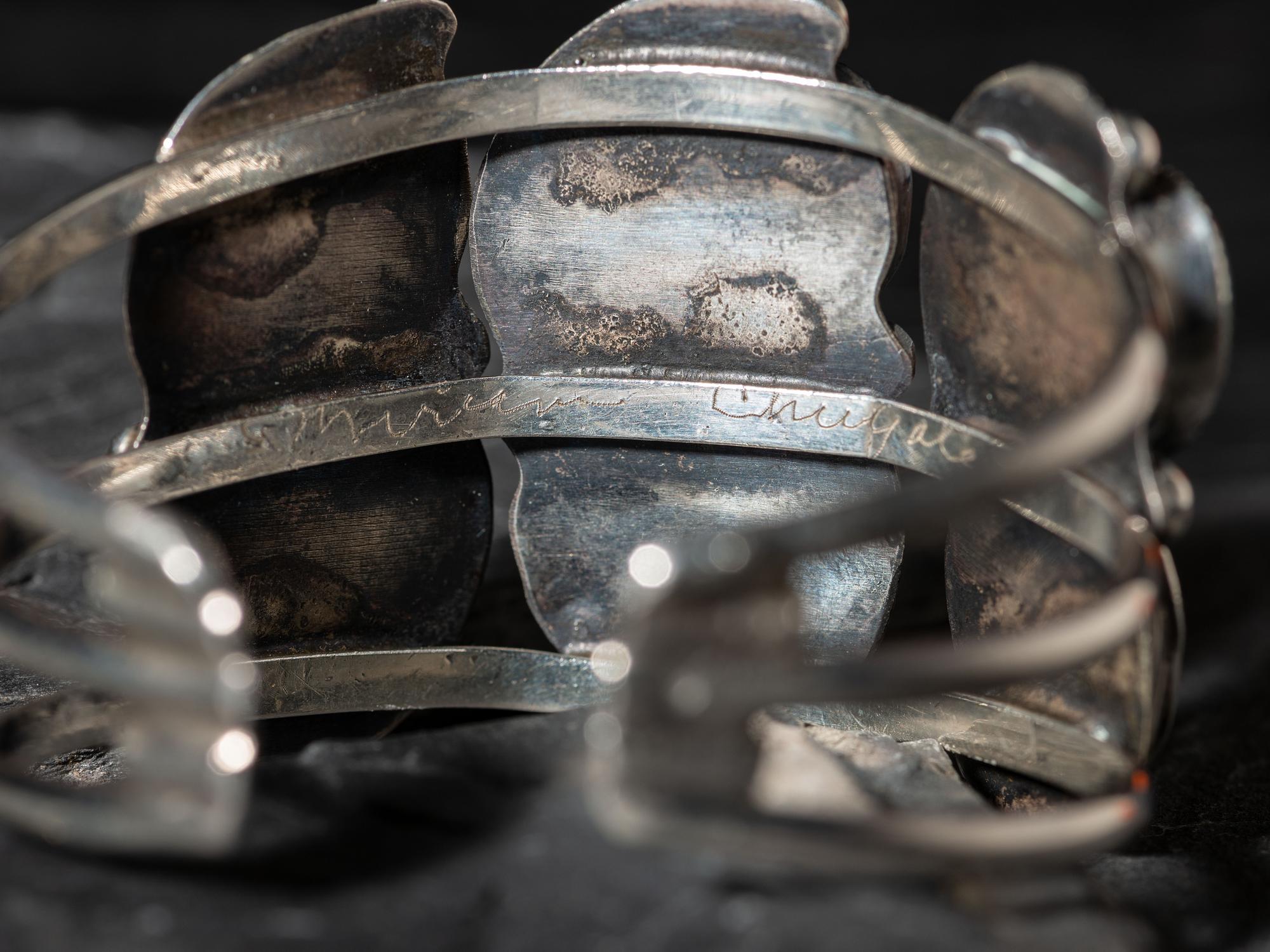Navajo Silver and Turquoise Cuff Bracelet and Ring