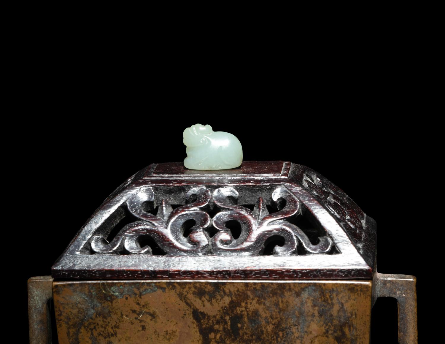 A Chinese Bronze Rectangular Censer