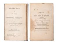 [SLAVERY & ABOLITION -- COMPROMISE OF 1850]. A pair of pamphlets related to the expansion of enslavement, including a pro-Martin van Buren and Free Soil Party publication, comprising:
