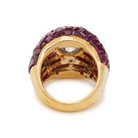 DIAMOND AND RUBY RING