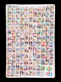 A Group of Eight Uncut Sheets of 1984 Topps 7-Eleven Baseball Cards