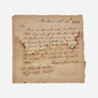 [Americana] Sherman, Roger Autograph Letter, signed
