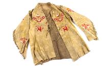 Plains Area Quilled Hide Coat Height 29 x width (at shoulders) 19 inches — Late 19th Century