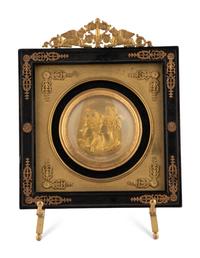 A Napoleonic Gilt Bronze Medallion