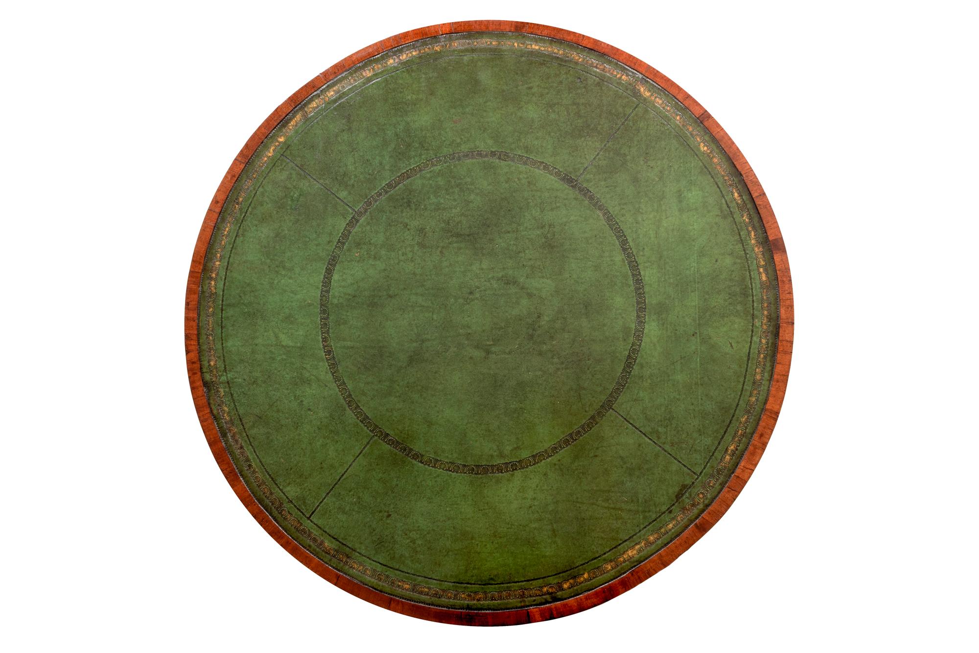 A George III Mahogany Drum Table — 19TH CENTURY