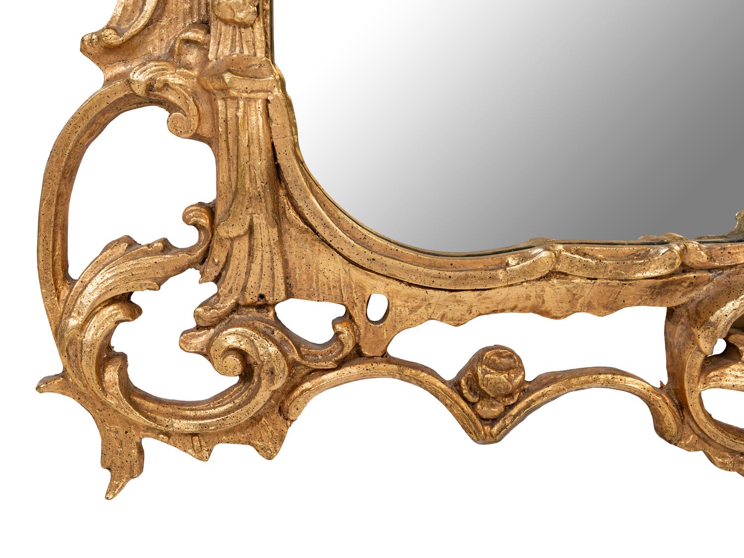 A Pair of George II Style Giltwood Mirrors