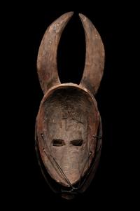 Two Baule Wood Masks