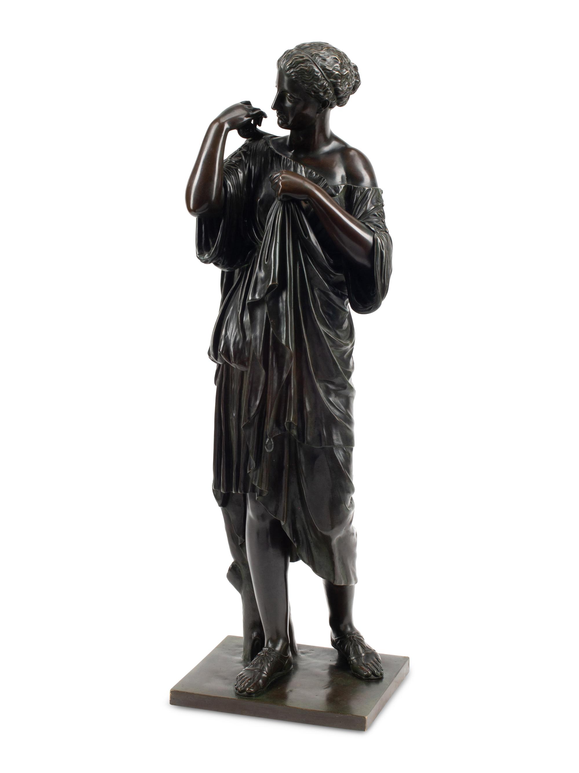 A Continental Neoclassical Bronze Figure