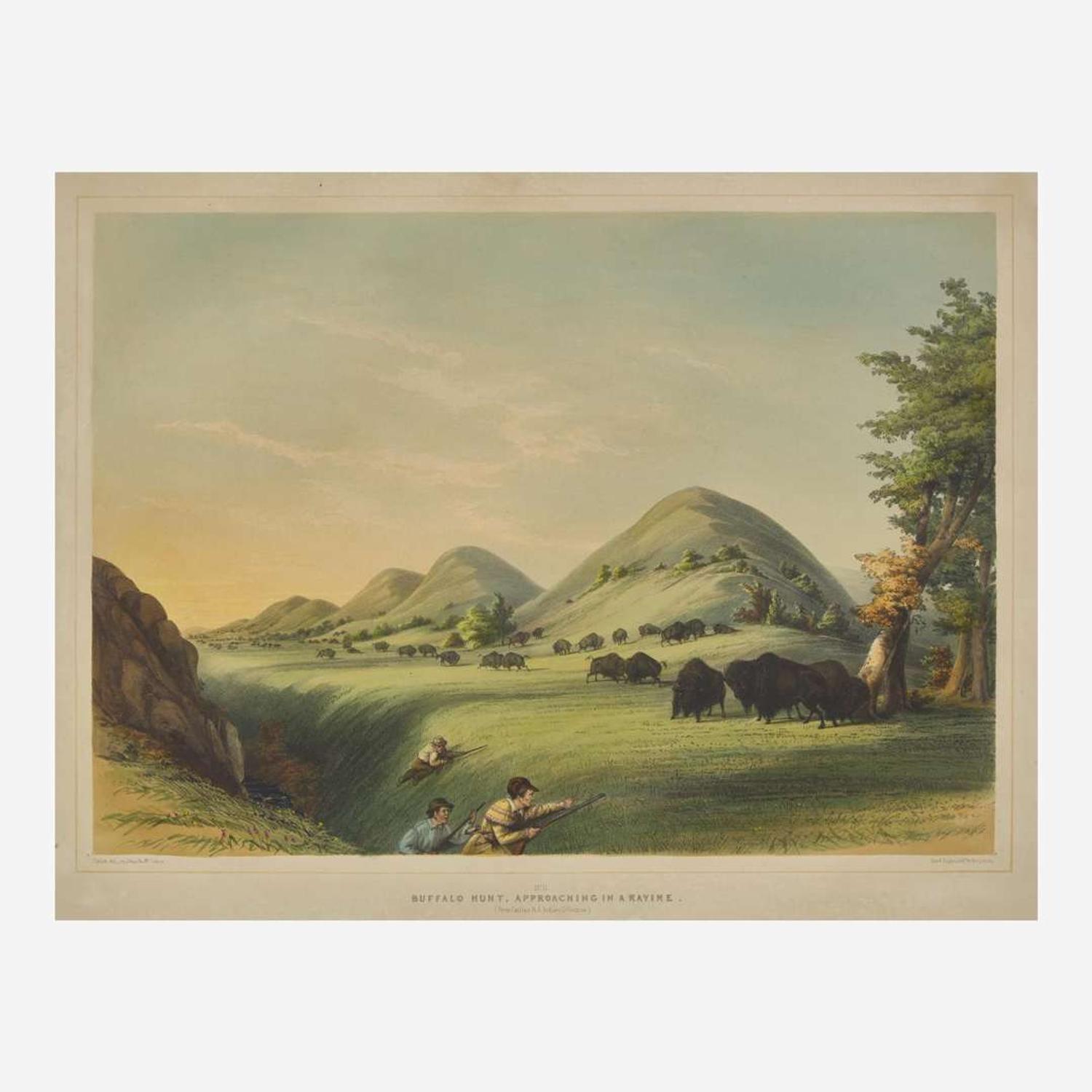 George Catlin (American, 1796-1872) Catlin's North American Indian Portfolio: Hunting Scenes and Amusements of the Rocky Mountains and Prairies of America