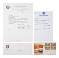 [WWII]. Signatures from veterans of the Battle of the Bulge and Battle of Remagen Bridge.