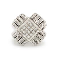 DIAMOND AND WHITE GOLD RING