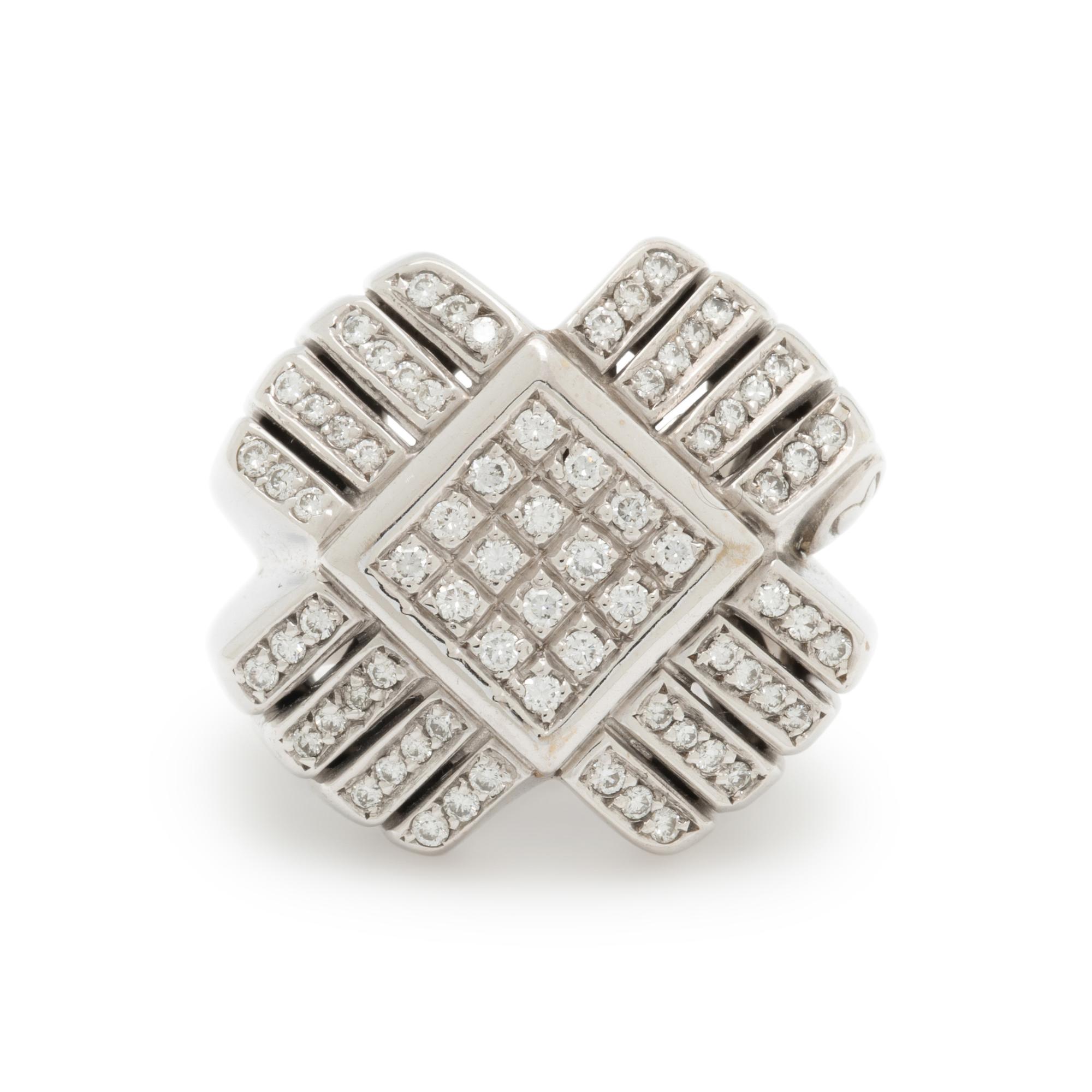 DIAMOND AND WHITE GOLD RING