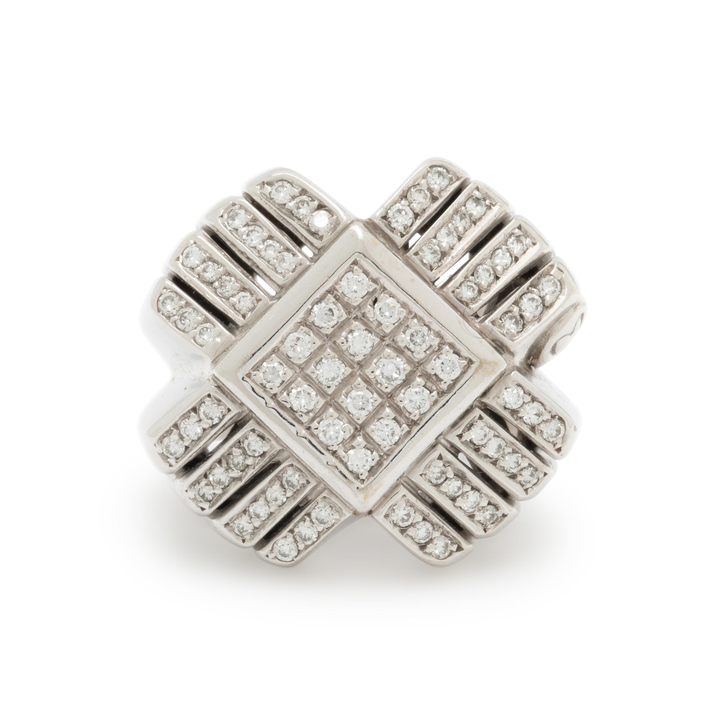 DIAMOND AND WHITE GOLD RING
