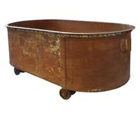 A Cast Iron Tub 89" W x 45.5" D x 34.5" H — United States, 19th/20th Century