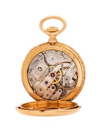 TIFFANY & CO., 18K YELLOW GOLD OPEN FACE POCKET WATCH