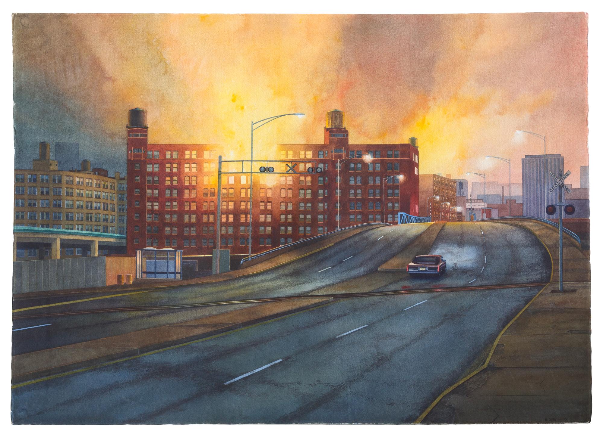 Matthew Daub, (American, 20th century), Chicago Fire, 1986