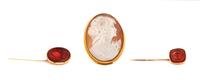 A Collection of Yellow Gold Jewelry,