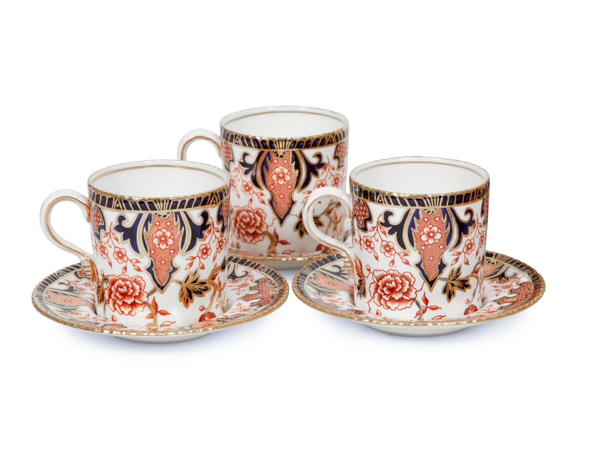 A Group of Royal Crown Derby Porcelain Dessert Service Articles