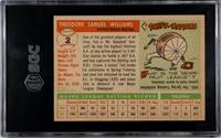 A 1955 Topps Ted Williams Baseball Card No. 2 (SGC 4 VG/EX)